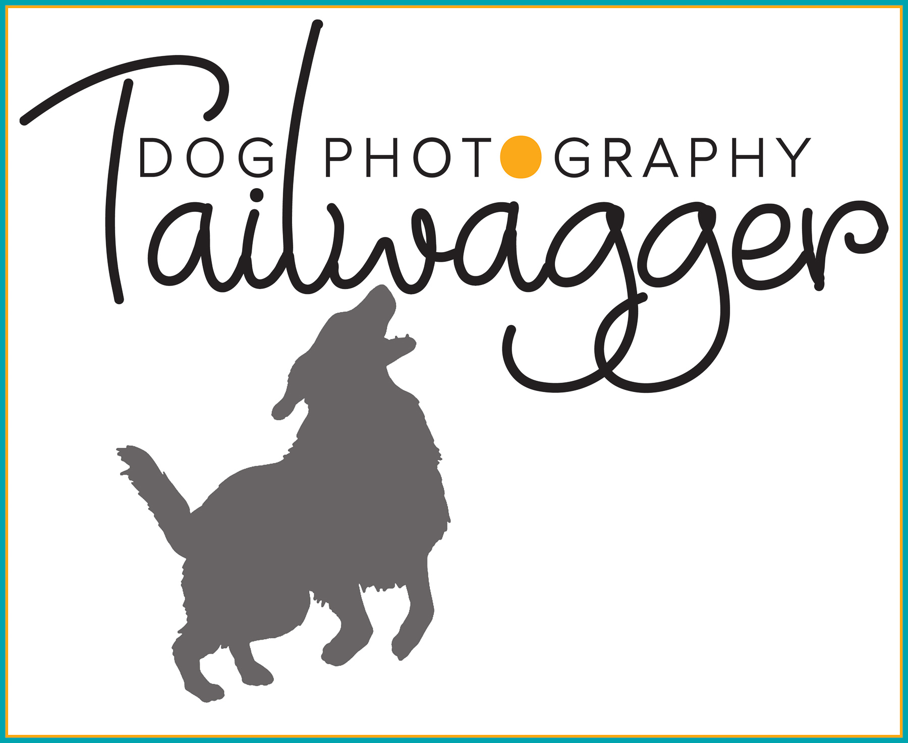 Logo of Grand Rapids dog photographer, Tailwagger Dog Photography.